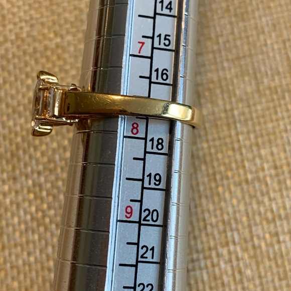 Marquis cut CZ with baguettes on the side. 7 3/4 - Picture 7 of 7